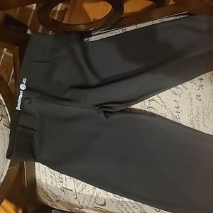 NWOT Betabrand straight leg black yoga dress pants small